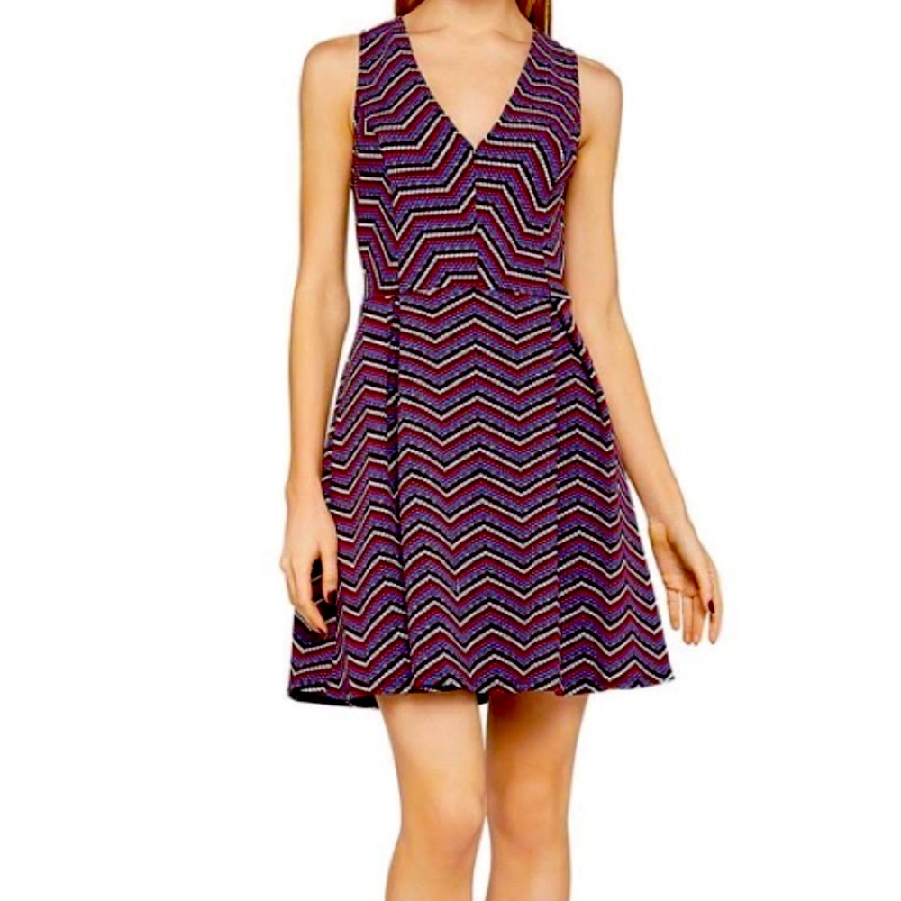 BCBGeneration Textured Multicolor‎ Mini Dress